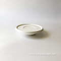 Disposable bagasse white round salad bowls